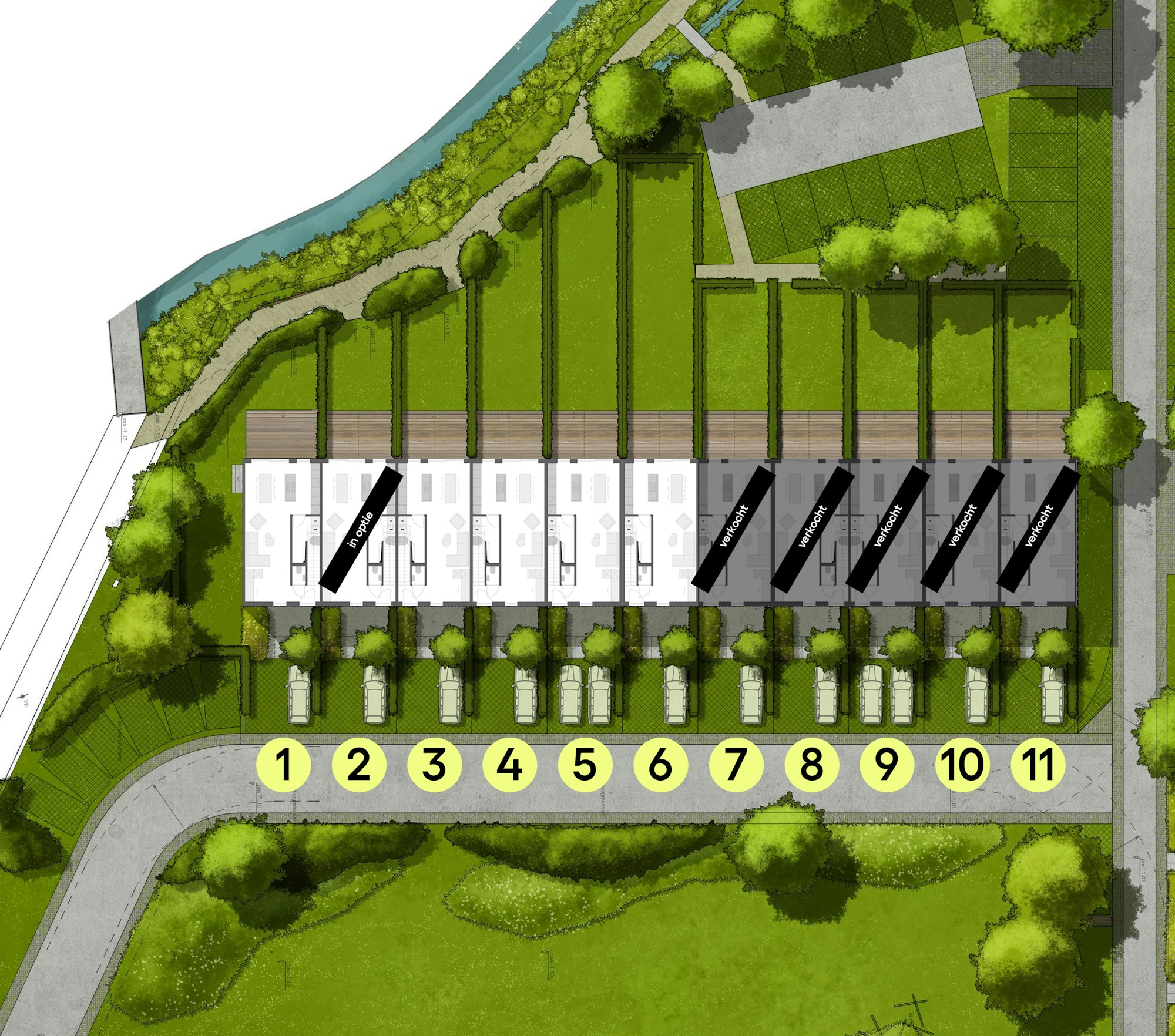 Overzicht van de beschikbare nieuwbouw woningen op de Chocoladefabriek site