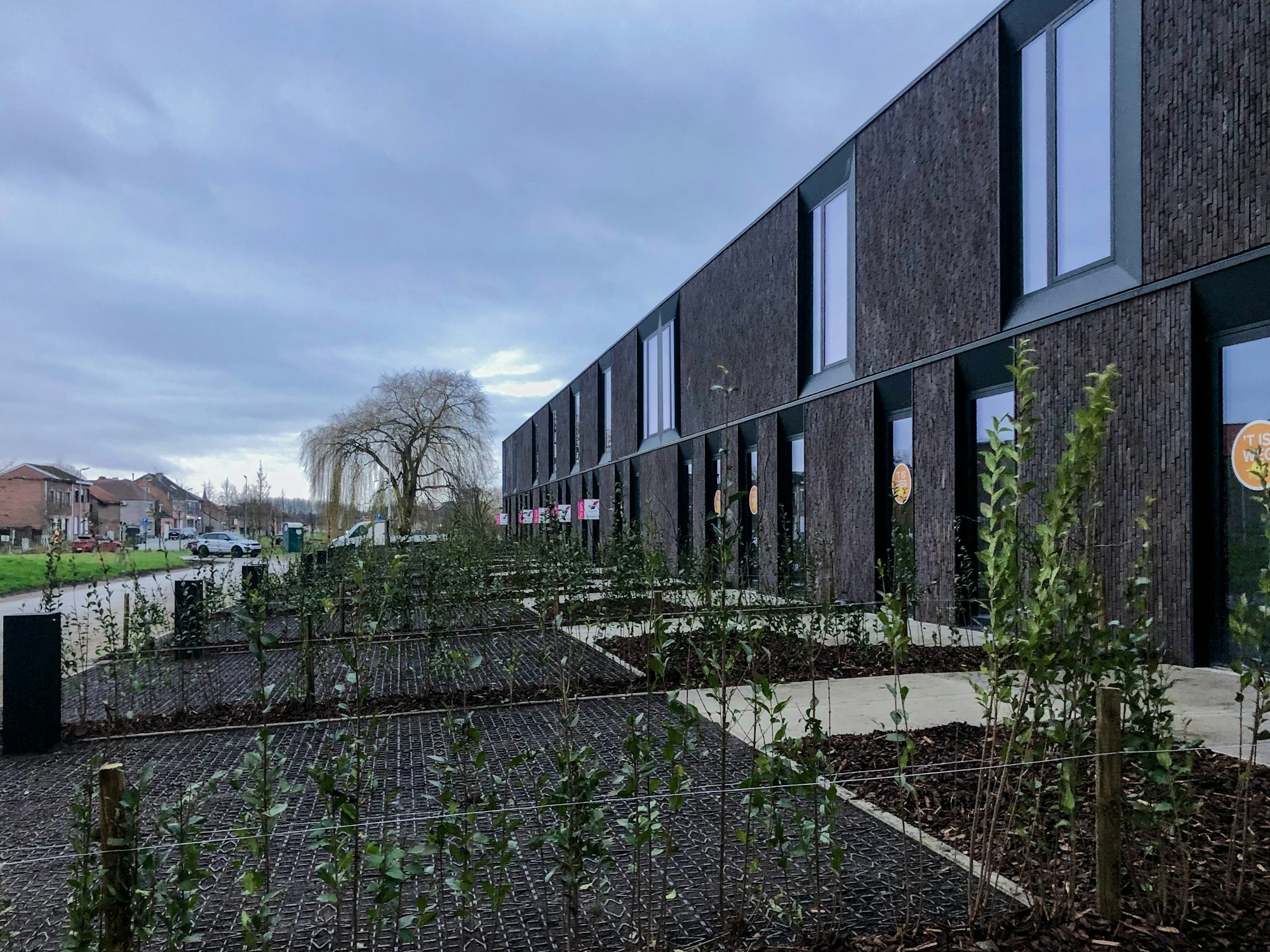 Nieuwbouw houtskelet woningen op de site van de Chocoladefabriek in Tongeren