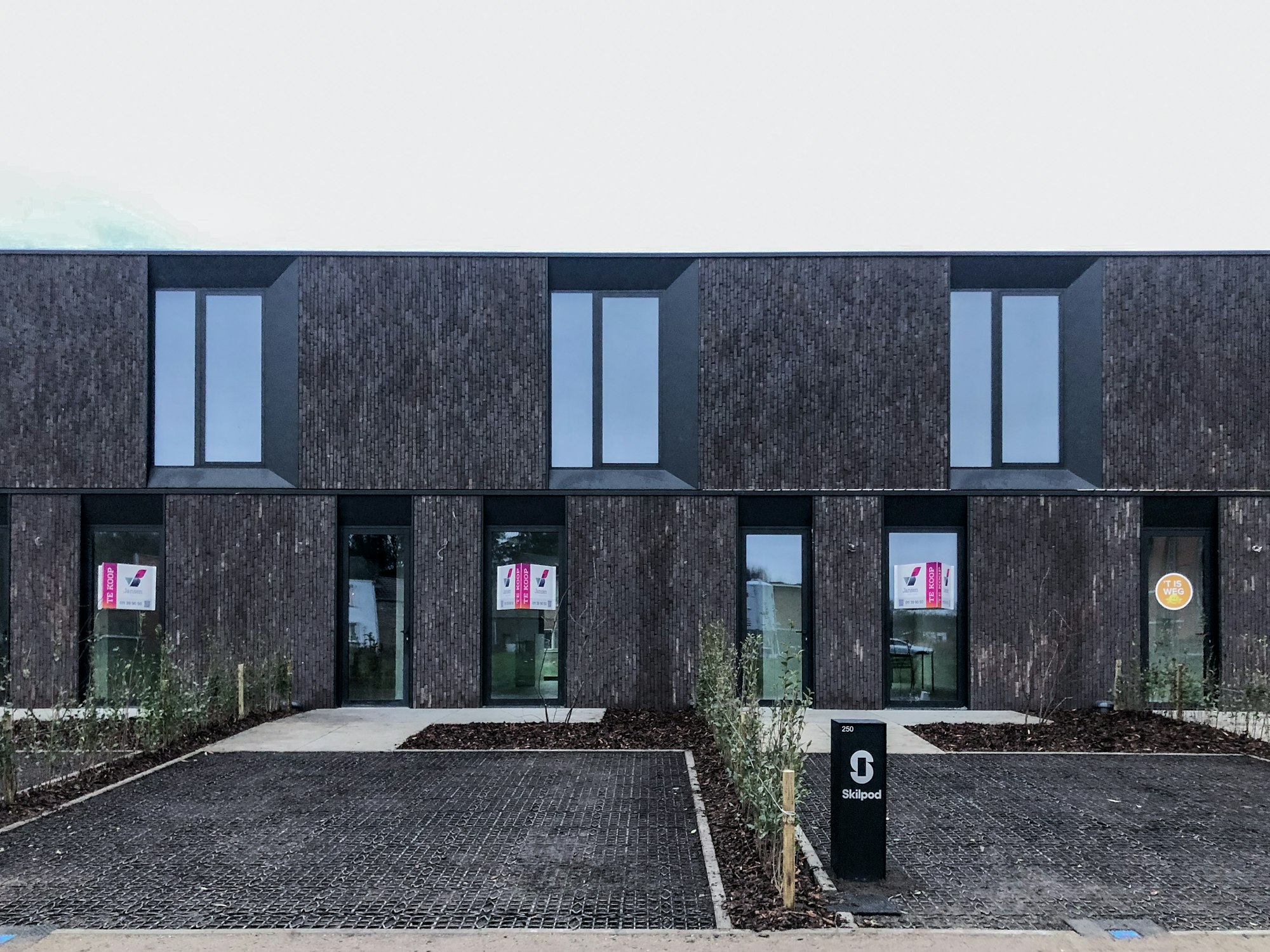 Nieuwbouw houtskelet woningen op de site van de Chocoladefabriek in Tongeren