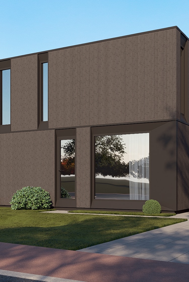 Nieuwbouw houtskelet woningen van Skilpod in Gingelom, 3 slaapkamers 140m2