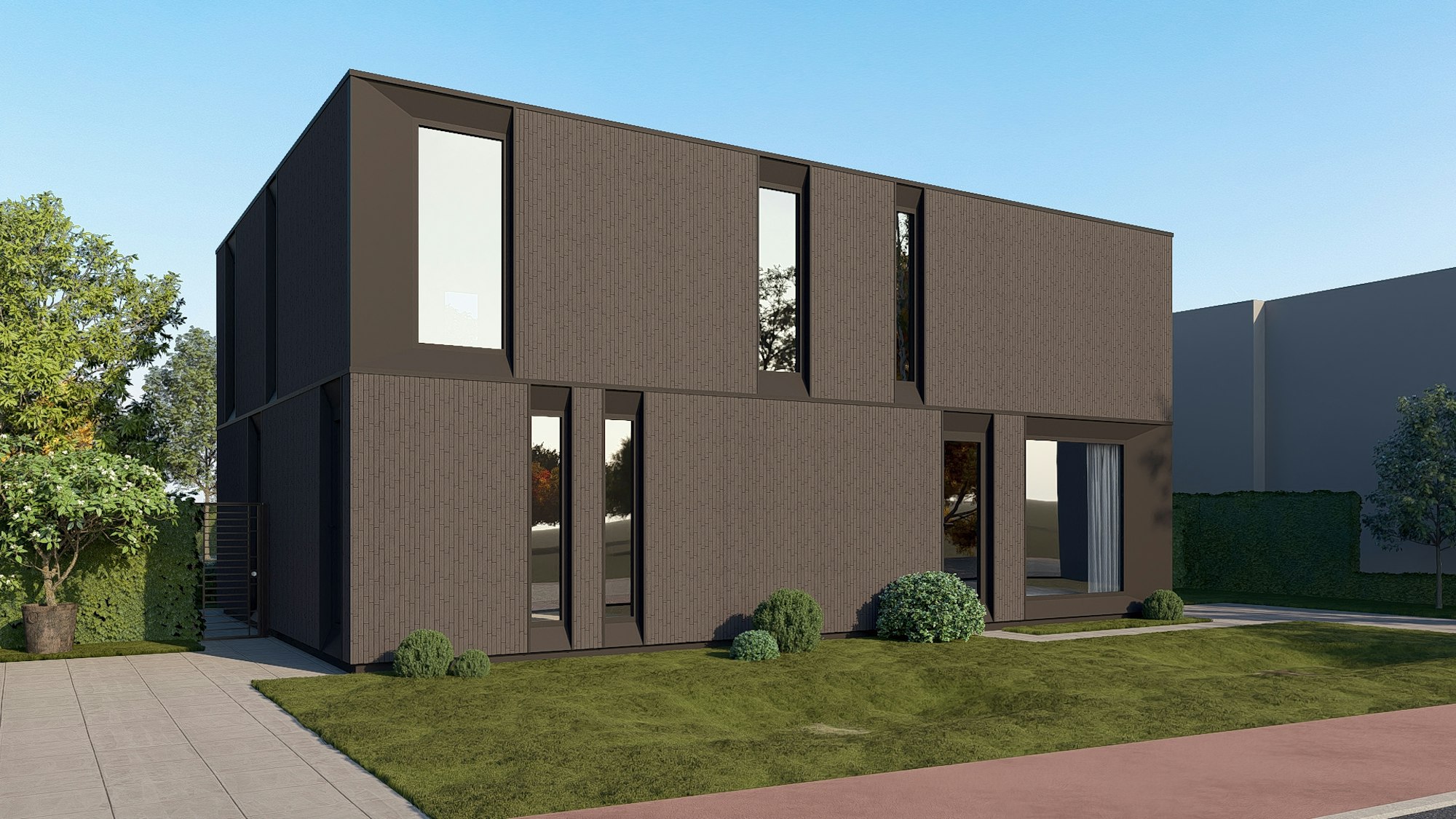 Nieuwbouw houtskelet woningen van Skilpod in Gingelom, 3 slaapkamers 140m2