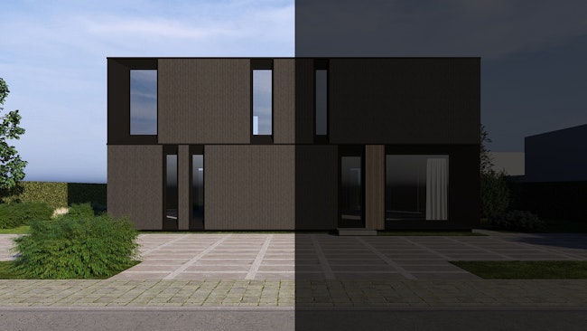 Nieuwbouw houtskelet woningen van Skilpod in Dilsen-Stokkem , 3 slaapkamers 140m2