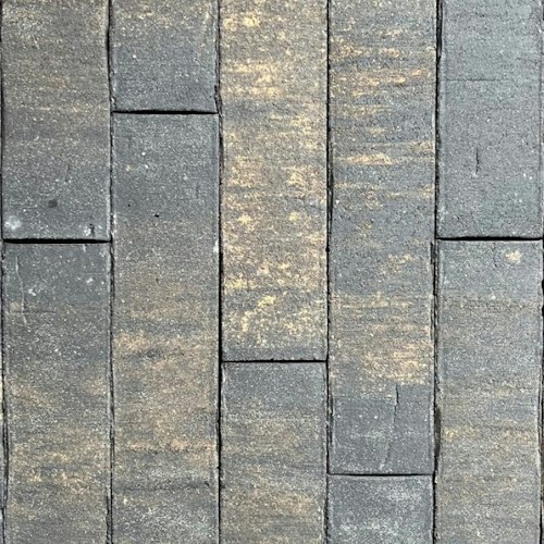 steenstrip zwart-geel genuanceerd